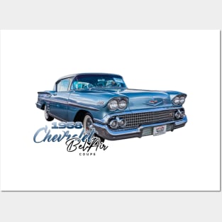 1958 Chevrolet Bel Air Impala Coupe Posters and Art